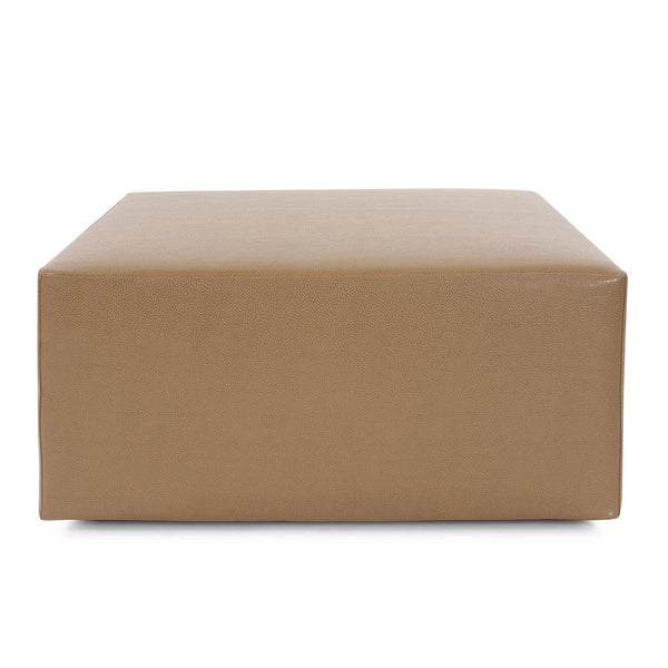 Howard Elliott Universal 36 Square Cover - Luxurious Faux Leather Slipcover For Stylish Ottoman Updates Today! Brown 100% Polyurethane C133-191-howard-elliott