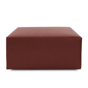 Howard Elliott Universal 36 Square Cover - Luxurious Faux Leather Slipcover For Stylish Ottoman Updates Today! Red 100% Polyurethane C133-193-howard-elliott