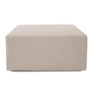 Howard Elliott Universal 36 Square Cover - Luxurious Faux Leather Slipcover For Stylish Ottoman Updates Today! Brown 55% Linen,45% Rayon C133-610-howard-elliott