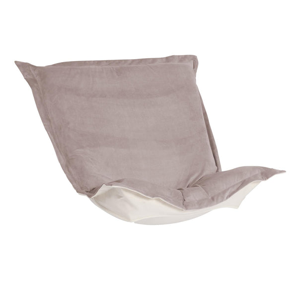 Howard Elliott Puff Chair Cover - Transform Your Space With Luxurious Faux Fur Slipcovers For Scroll & Rocker Frames Gray 100% Polyester C300-1017-howard-elliott