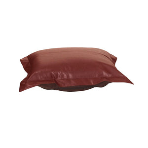 Howard Elliott Puff Ottoman Cover - Transform Your Furniture With Luxurious Faux Fur For A Chic Home Makeover! Red 100% Polyurethane C310-193-howard-elliott