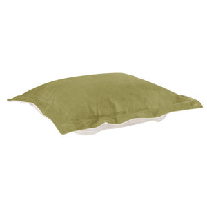Howard Elliott Puff Ottoman Cover - Transform Your Furniture With Luxurious Faux Fur For A Chic Home Makeover! Green 100% Polyester C310-221-howard-elliott
