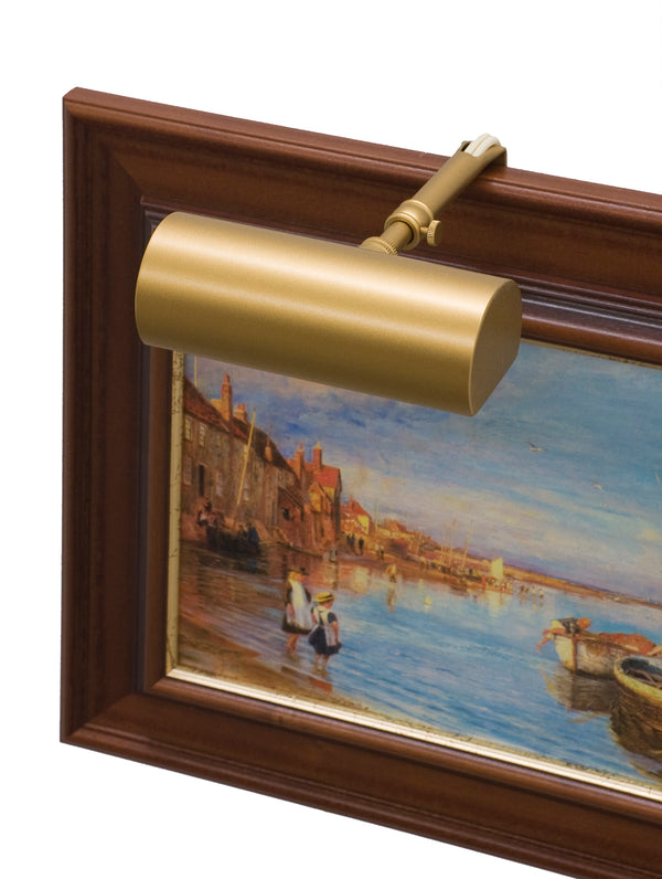 House Of Troy Contemporary Plug-in Picture Lights With Adjustable Arm For Perfect Art Display In Any Room Gold Metal C5-1