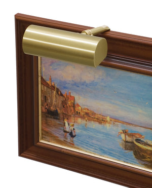 House Of Troy Contemporary Plug-in Picture Lights With Adjustable Arm For Perfect Art Display In Any Room Satin Brass Metal C5-51