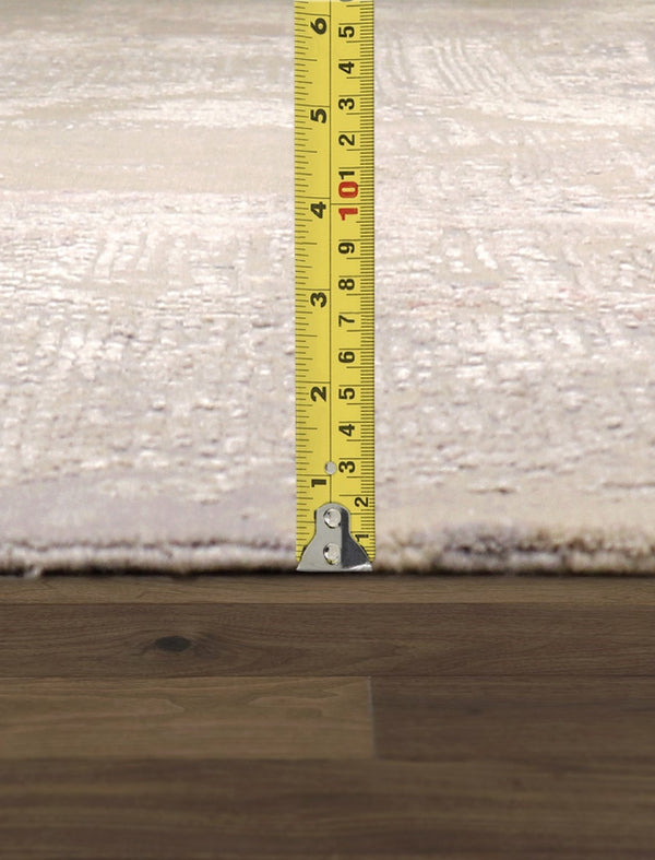 Pasargad Home Modern Hand-knotted Area Rug – Elegant Abstract Design In Premium Viscose Silk & Wool   Prj-4 12x15