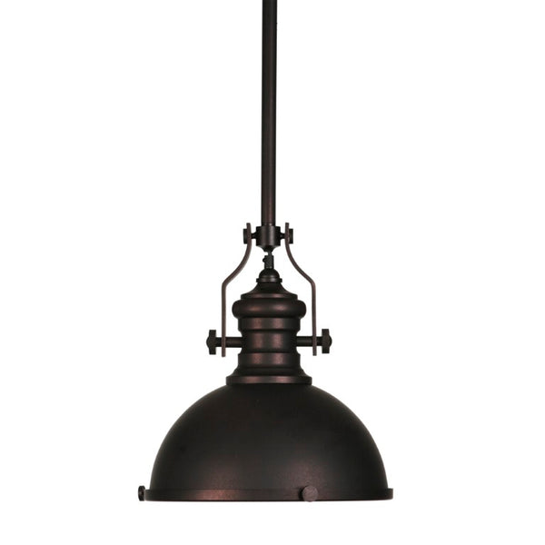 Zentique Retro Pendant Metal Vintage-Style Ceiling Light with Warm Ambient Glow, Mid-Century Silhouette, Durable Finish C703