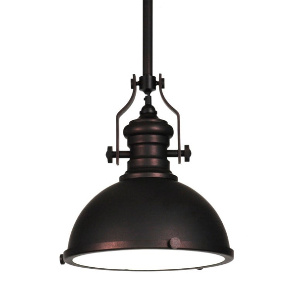 Zentique Retro Pendant Metal Vintage-Style Ceiling Light with Warm Ambient Glow, Mid-Century Silhouette, Durable Finish C703
