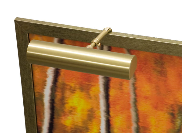House Of Troy Contemporary Plug-in Picture Lights: Elevate Your Art With Adjustable Gold Accent Lighting Solutions Satin Brass Metal C9-51