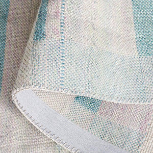 Safavieh Cabo Elegant Area Rug - Contemporary Design In Serene Hues, Perfect For Living Spaces & Comfort Beige ,Green 97% Polyester,3% Cotton Cab356b-7sq