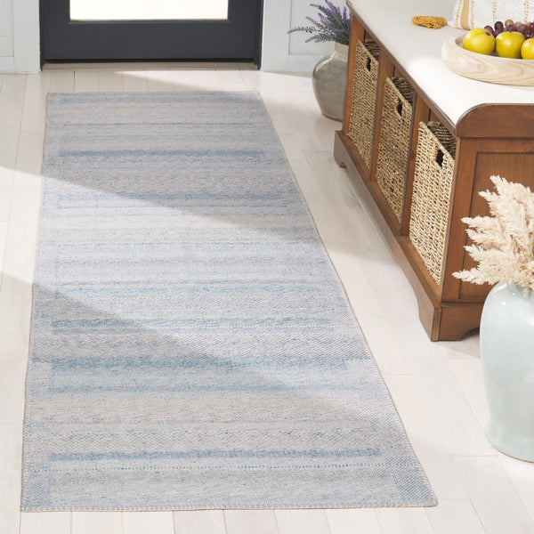 Safavieh Cabo Elegant Area Rug - Contemporary Design In Serene Hues, Perfect For Living Spaces & Comfort Beige ,Blue 97% Polyester,3% Cotton Cab356d-9