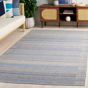 Safavieh Cabo Elegant Area Rug - Contemporary Design In Serene Hues, Perfect For Living Spaces & Comfort Beige ,Blue 97% Polyester,3% Cotton Cab356d-9
