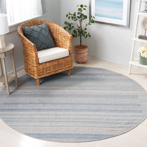 Safavieh Cabo Elegant Area Rug - Contemporary Design In Serene Hues, Perfect For Living Spaces & Comfort Beige ,Blue 97% Polyester,3% Cotton Cab356d-9