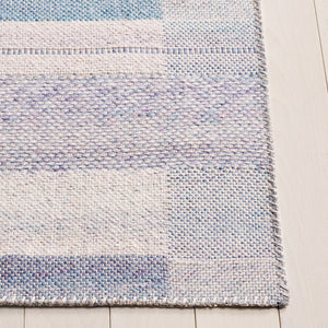 Safavieh Cabo Elegant Area Rug - Contemporary Design In Serene Hues, Perfect For Living Spaces & Comfort Blue ,Purple 97% Polyester,3% Cotton Cab356m-7sq