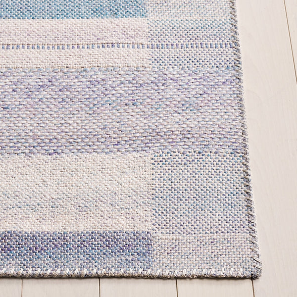 Safavieh Cabo Elegant Area Rug - Contemporary Design In Serene Hues, Perfect For Living Spaces & Comfort Blue ,Purple 97% Polyester,3% Cotton Cab356m-7sq