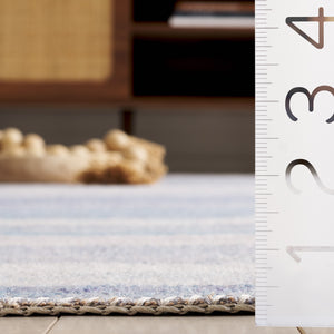 Safavieh Cabo Elegant Area Rug - Contemporary Design In Serene Hues, Perfect For Living Spaces & Comfort Blue ,Purple 97% Polyester,3% Cotton Cab356m-7sq