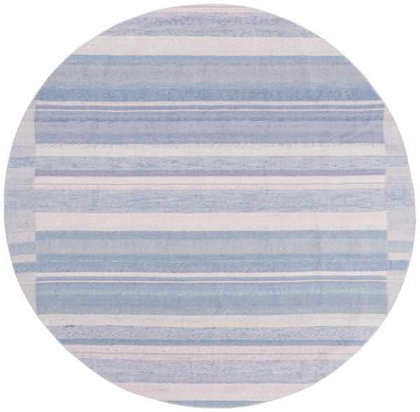 Safavieh Cabo Elegant Area Rug - Contemporary Design In Serene Hues, Perfect For Living Spaces & Comfort Blue ,Purple 97% Polyester,3% Cotton Cab356m-7sq