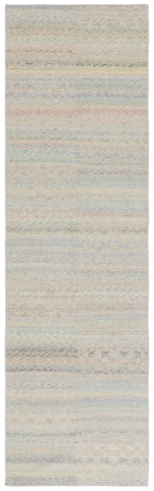 Safavieh Cabo Contemporary Striped Runner Rug – Stylish Blue-green Design For Elegant Home Décor Spaces Blue ,Green 97% Polyester,3% Cotton Cab360l-7sq
