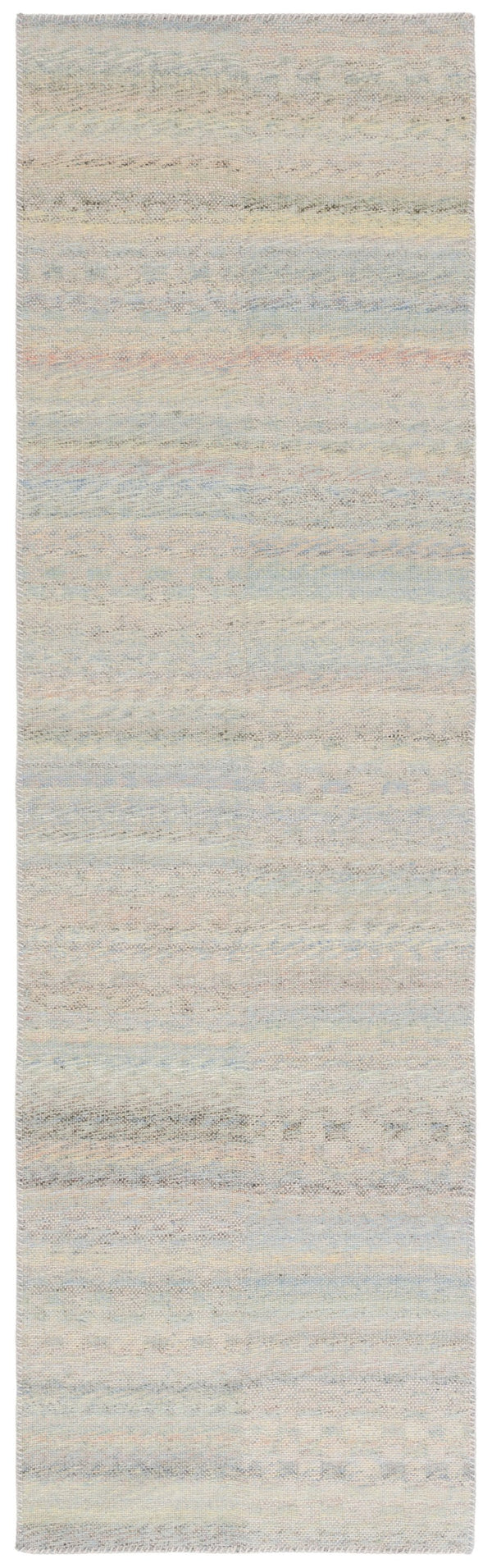 Safavieh Cabo Contemporary Striped Runner Rug – Stylish Blue-green Design For Elegant Home Décor Spaces Blue ,Green 97% Polyester,3% Cotton Cab360l-7sq
