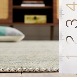 Safavieh Cabo Contemporary Striped Runner Rug – Stylish Blue-green Design For Elegant Home Décor Spaces Blue ,Green 97% Polyester,3% Cotton Cab360l-7sq