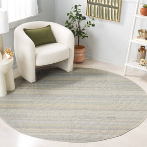 Safavieh Cabo Contemporary Striped Runner Rug – Stylish Blue-green Design For Elegant Home Décor Spaces Blue ,Green 97% Polyester,3% Cotton Cab360l-7sq