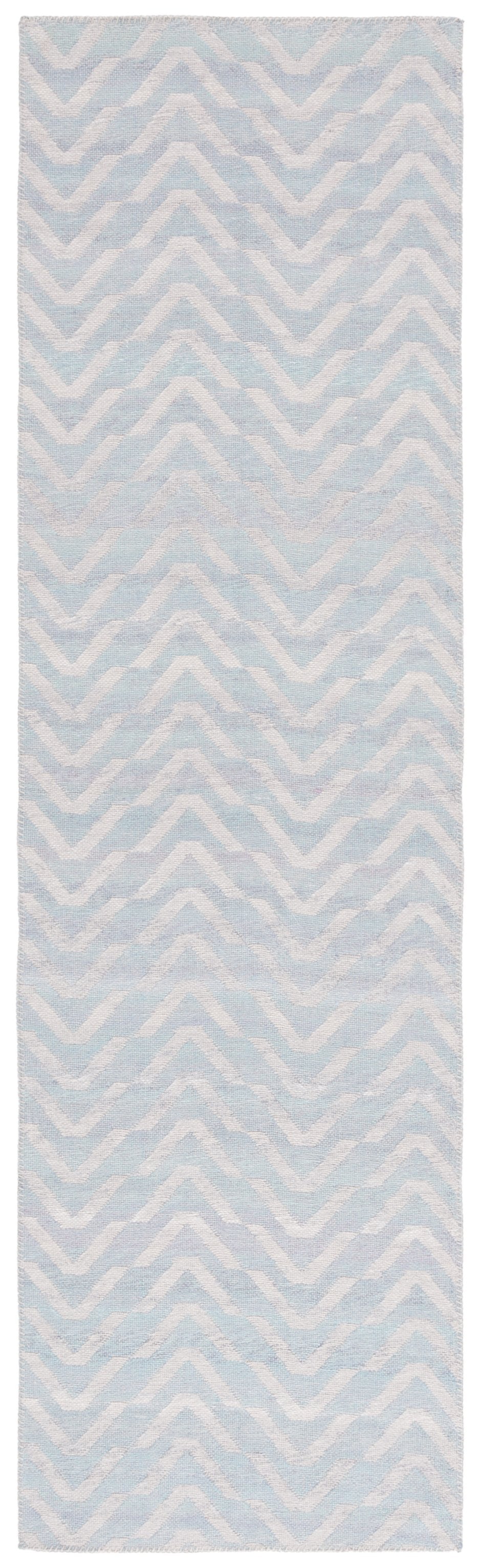 Safavieh Cabo Contemporary Chevron Area Rug - Elegant Light Blue And Beige Design For Stylish Home Decor Light Blue ,Beige 97% Polyester,3% Cotton Cab366k-28