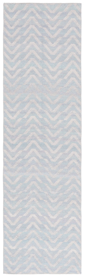 Safavieh Cabo Contemporary Chevron Area Rug - Elegant Light Blue And Beige Design For Stylish Home Decor Light Blue ,Beige 97% Polyester,3% Cotton Cab366k-28