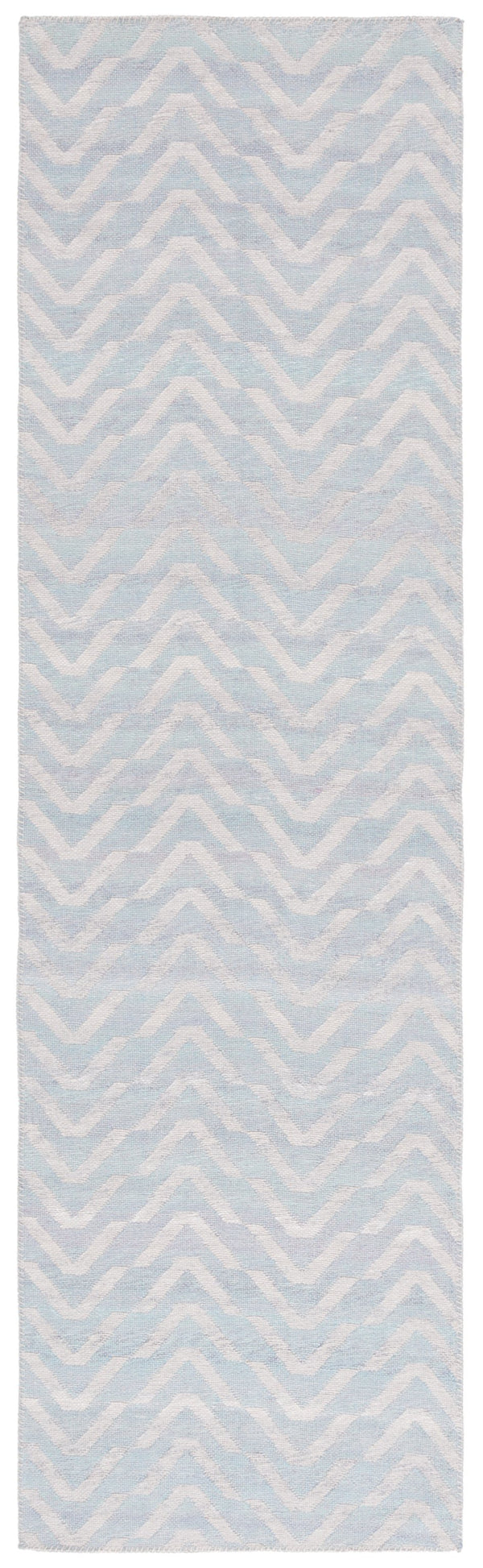 Safavieh Cabo Contemporary Chevron Area Rug - Elegant Light Blue And Beige Design For Stylish Home Decor Light Blue ,Beige 97% Polyester,3% Cotton Cab366k-28