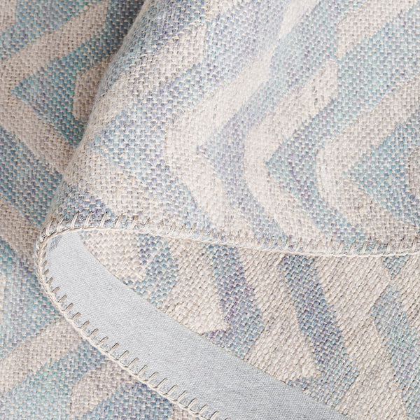 Safavieh Cabo Contemporary Chevron Area Rug - Elegant Light Blue And Beige Design For Stylish Home Decor Light Blue ,Beige 97% Polyester,3% Cotton Cab366k-28