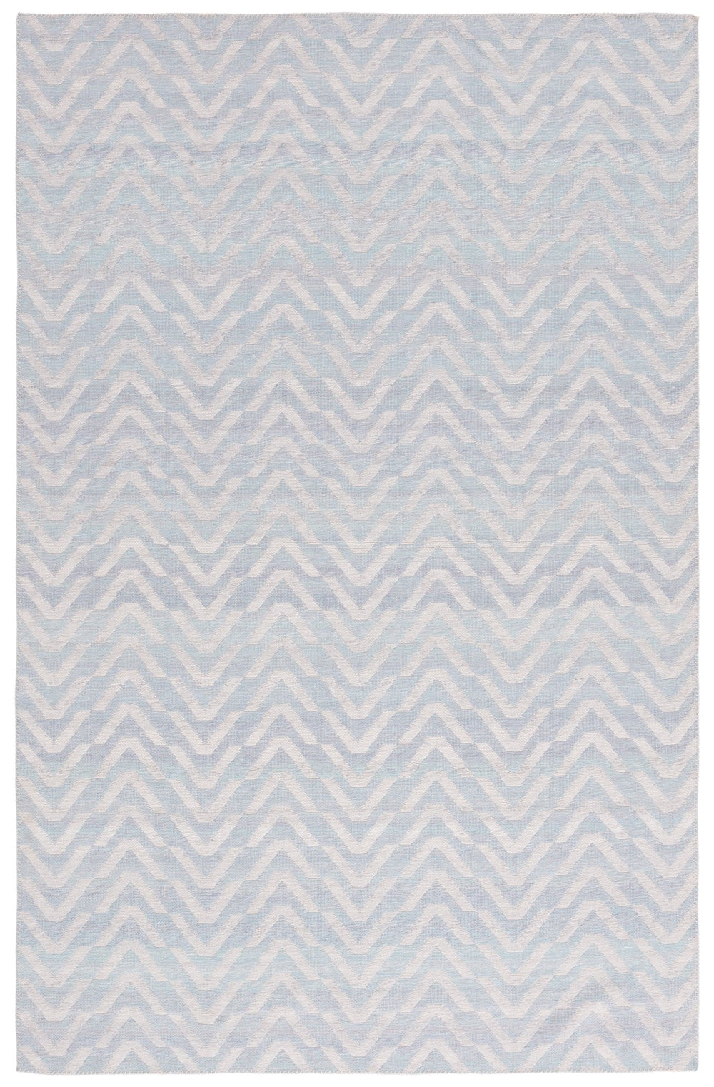 Safavieh Cabo Contemporary Chevron Area Rug - Elegant Light Blue And Beige Design For Stylish Home Decor Light Blue ,Beige 97% Polyester,3% Cotton Cab366k-28