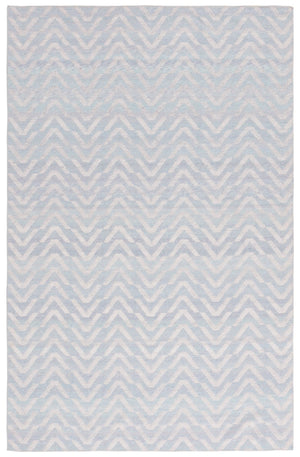 Safavieh Cabo Contemporary Chevron Area Rug - Elegant Light Blue And Beige Design For Stylish Home Decor Light Blue ,Beige 97% Polyester,3% Cotton Cab366k-28