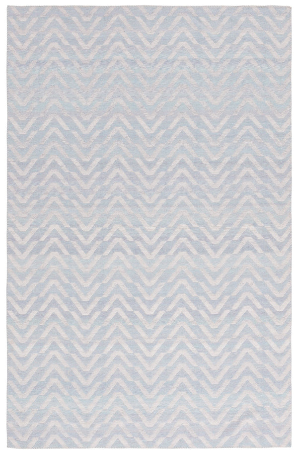 Safavieh Cabo Contemporary Chevron Area Rug - Elegant Light Blue And Beige Design For Stylish Home Decor Light Blue ,Beige 97% Polyester,3% Cotton Cab366k-28