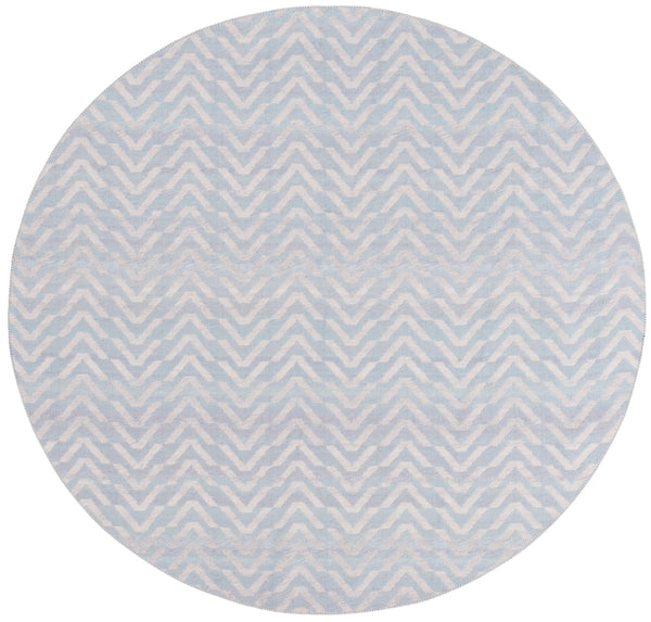 Safavieh Cabo Contemporary Chevron Area Rug - Elegant Light Blue And Beige Design For Stylish Home Decor Light Blue ,Beige 97% Polyester,3% Cotton Cab366k-28