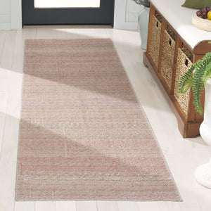 Safavieh Cabo Contemporary Area Rug - Modern Elegance In Warm Hues For Stylish Living Spaces And Durability Red ,Sage 97% Polyester,3% Cotton Cab369q-4