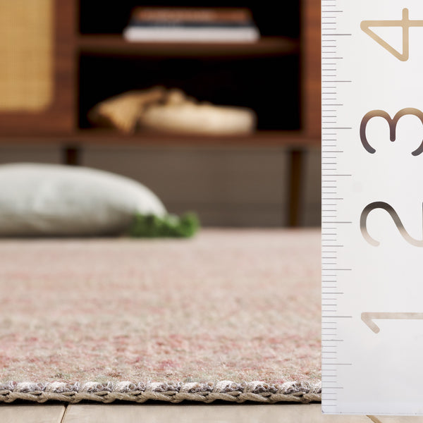 Safavieh Cabo Contemporary Area Rug - Modern Elegance In Warm Hues For Stylish Living Spaces And Durability Red ,Sage 97% Polyester,3% Cotton Cab369q-4