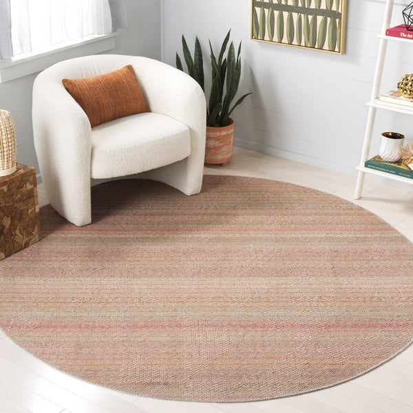 Safavieh Cabo Contemporary Area Rug - Modern Elegance In Warm Hues For Stylish Living Spaces And Durability Red ,Sage 97% Polyester,3% Cotton Cab369q-4