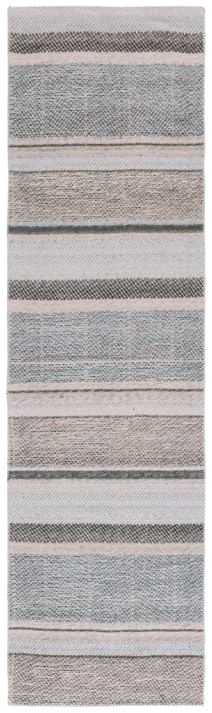 Safavieh Cabo Contemporary Area Rug - Elegant Flatweave Design For Any Home Decor, Soft & Durable Style Black ,Light Blue 97% Polyester,3% Cotton Cab370z-5