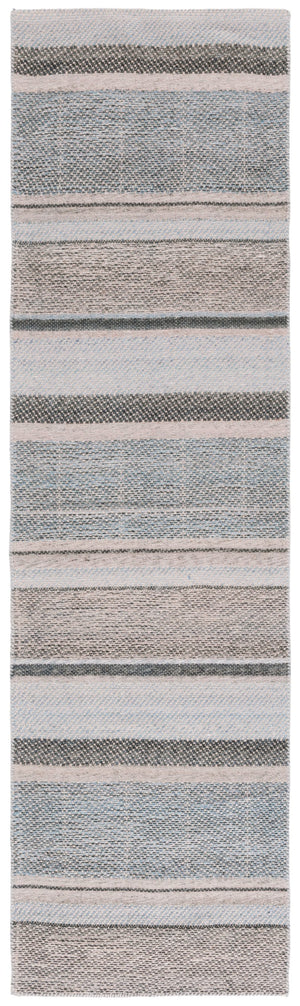 Safavieh Cabo Contemporary Area Rug - Elegant Flatweave Design For Any Home Decor, Soft & Durable Style Black ,Light Blue 97% Polyester,3% Cotton Cab370z-5