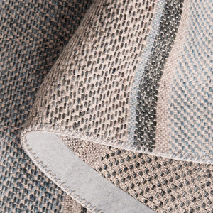 Safavieh Cabo Contemporary Area Rug - Elegant Flatweave Design For Any Home Decor, Soft & Durable Style Black ,Light Blue 97% Polyester,3% Cotton Cab370z-5