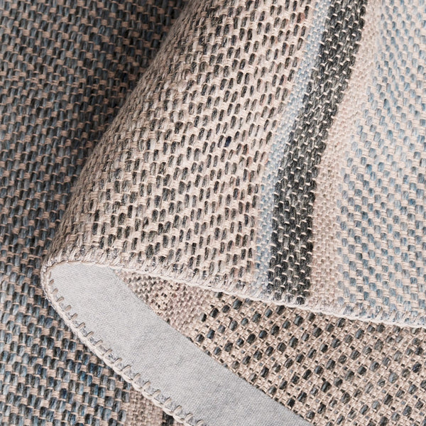 Safavieh Cabo Contemporary Area Rug - Elegant Flatweave Design For Any Home Decor, Soft & Durable Style Black ,Light Blue 97% Polyester,3% Cotton Cab370z-5