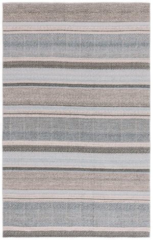 Safavieh Cabo Contemporary Area Rug - Elegant Flatweave Design For Any Home Decor, Soft & Durable Style Black ,Light Blue 97% Polyester,3% Cotton Cab370z-5
