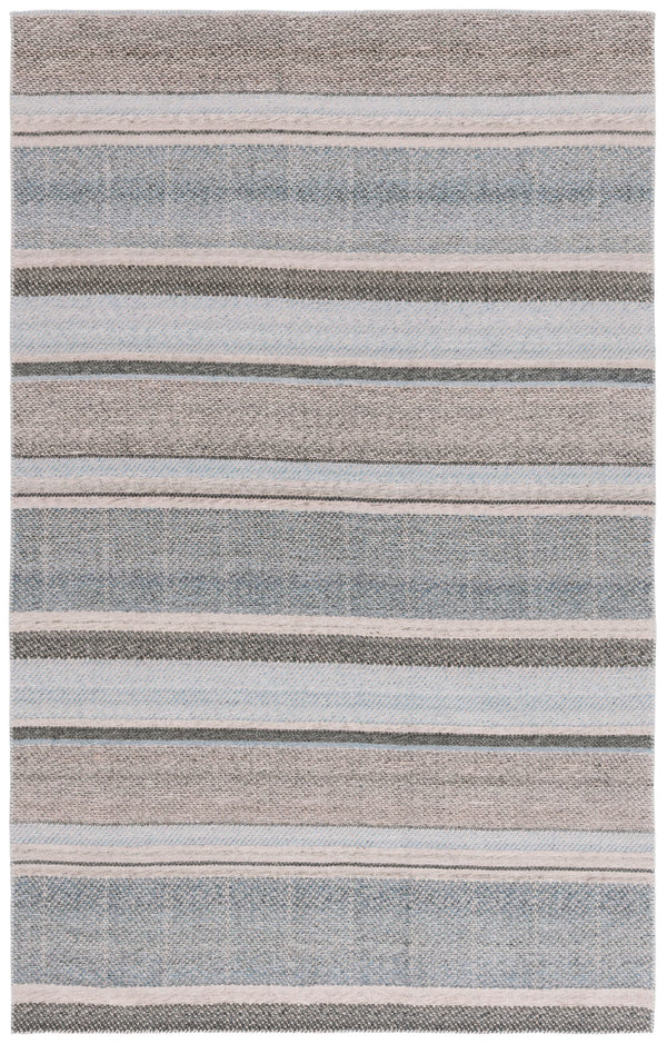 Safavieh Cabo Contemporary Area Rug - Elegant Flatweave Design For Any Home Decor, Soft & Durable Style Black ,Light Blue 97% Polyester,3% Cotton Cab370z-5