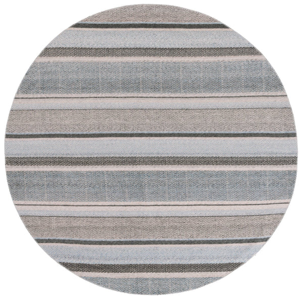 Safavieh Cabo Contemporary Area Rug - Elegant Flatweave Design For Any Home Decor, Soft & Durable Style Black ,Light Blue 97% Polyester,3% Cotton Cab370z-5