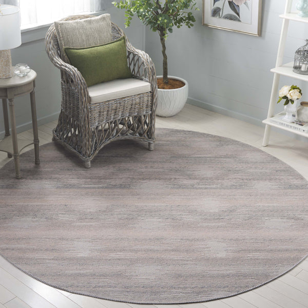 Safavieh Cabo Contemporary Round Area Rug - Elegant Abstract Design For Living Room Or Bedroom Décor Taupe ,Beige 97% Polyester,3% Cotton Cab373e-4