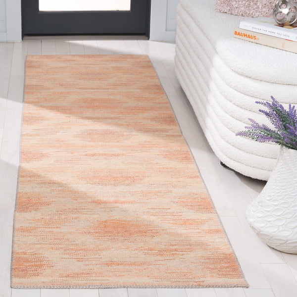 Safavieh Cabo Contemporary Round Area Rug - Elegant Abstract Design For Living Room Or Bedroom Décor Red ,Beige 97% Polyester,3% Cotton Cab373q-7sq