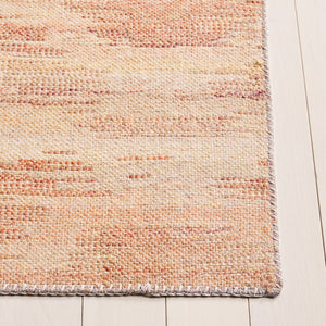 Safavieh Cabo Contemporary Round Area Rug - Elegant Abstract Design For Living Room Or Bedroom Décor Red ,Beige 97% Polyester,3% Cotton Cab373q-7sq