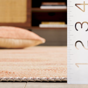 Safavieh Cabo Contemporary Round Area Rug - Elegant Abstract Design For Living Room Or Bedroom Décor Red ,Beige 97% Polyester,3% Cotton Cab373q-7sq