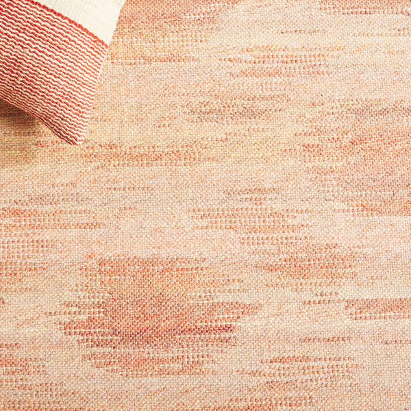 Safavieh Cabo Contemporary Round Area Rug - Elegant Abstract Design For Living Room Or Bedroom Décor Red ,Beige 97% Polyester,3% Cotton Cab373q-7sq