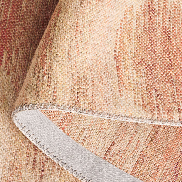 Safavieh Cabo Contemporary Round Area Rug - Elegant Abstract Design For Living Room Or Bedroom Décor Red ,Beige 97% Polyester,3% Cotton Cab373q-7sq