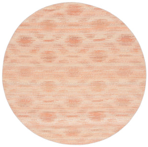 Safavieh Cabo Contemporary Round Area Rug - Elegant Abstract Design For Living Room Or Bedroom Décor Red ,Beige 97% Polyester,3% Cotton Cab373q-7sq