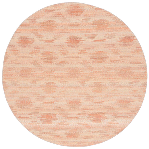 Safavieh Cabo Contemporary Round Area Rug - Elegant Abstract Design For Living Room Or Bedroom Décor Red ,Beige 97% Polyester,3% Cotton Cab373q-7sq